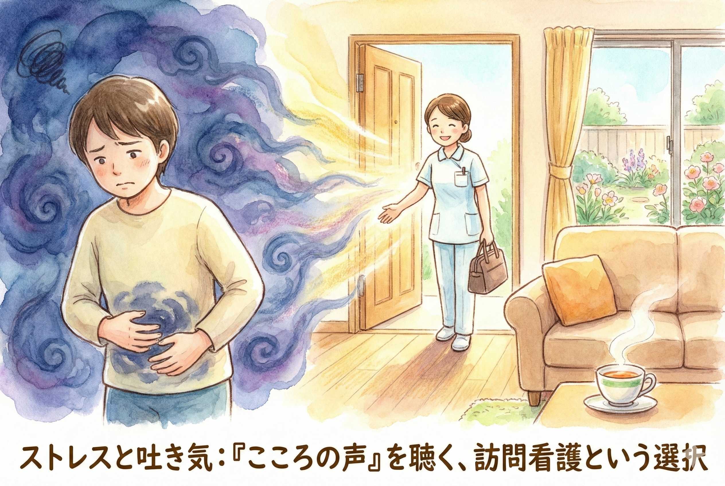 ストレスで吐き気がするのはなぜ？「こころの声」を身体が叫ぶ理由と、QOLを取り戻すための処方箋