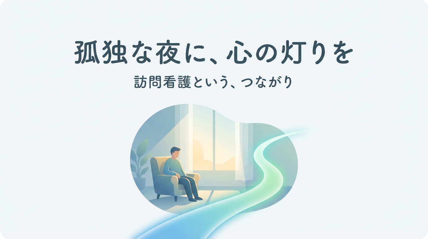 一人暮らしでふと「消えてしまいたい」夜に。訪問看護があなたの“灯り”になれる理由